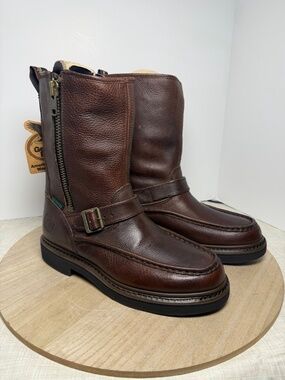 Georgia Boot Nellington Zip Wellington Boots Men's 8.5M Brown G4124 NWT/Box